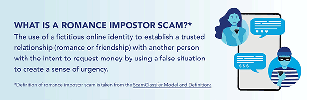 Definition of romance scam
