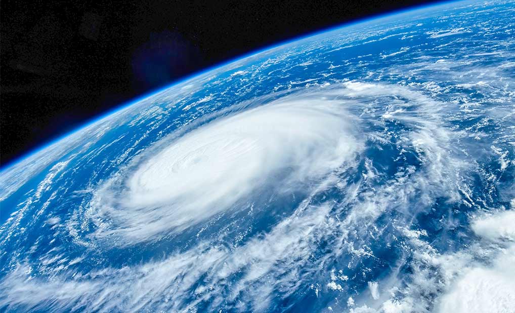 Image of storm from space