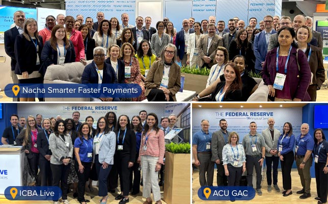 Collages of attendees at spring 2026 events
