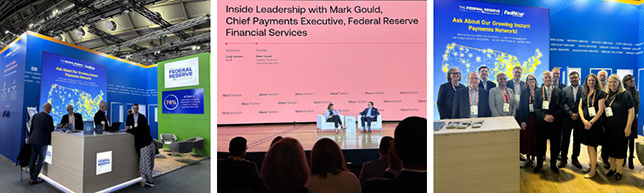Collage of images from Sibos conference